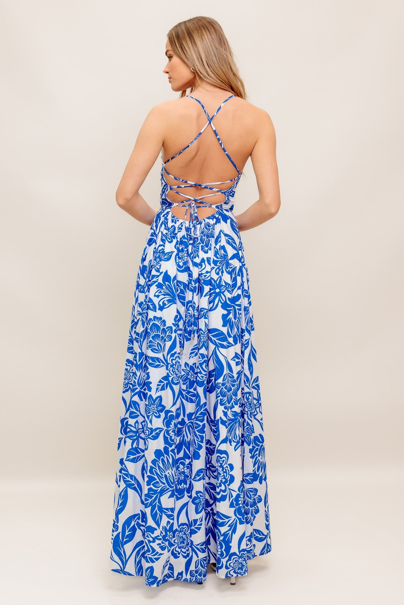 SEASIDE BLOOM WOVEN ANKLE DRESS Flying Tomato