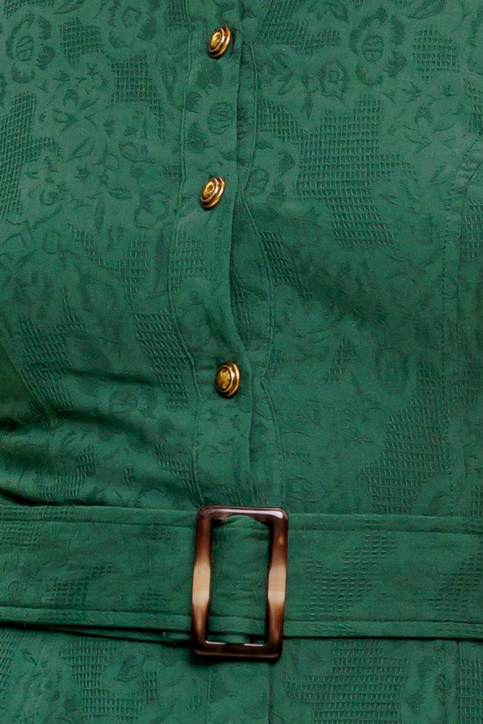 EMERALD CODE JACQUARD WOVEN MIDI DRESS Flying Tomato