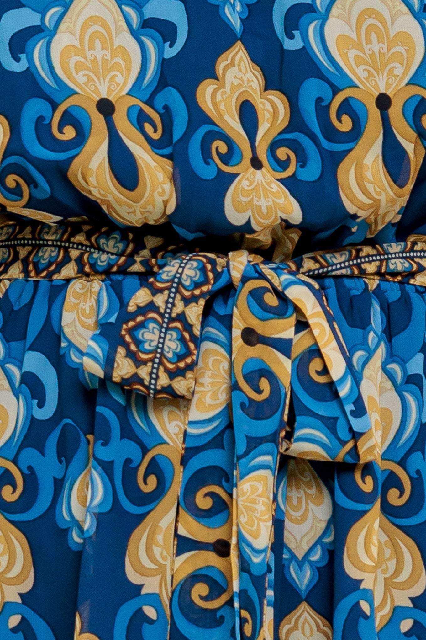 BAROQUE BREEZE WOVEN MINI DRESS Flying Tomato