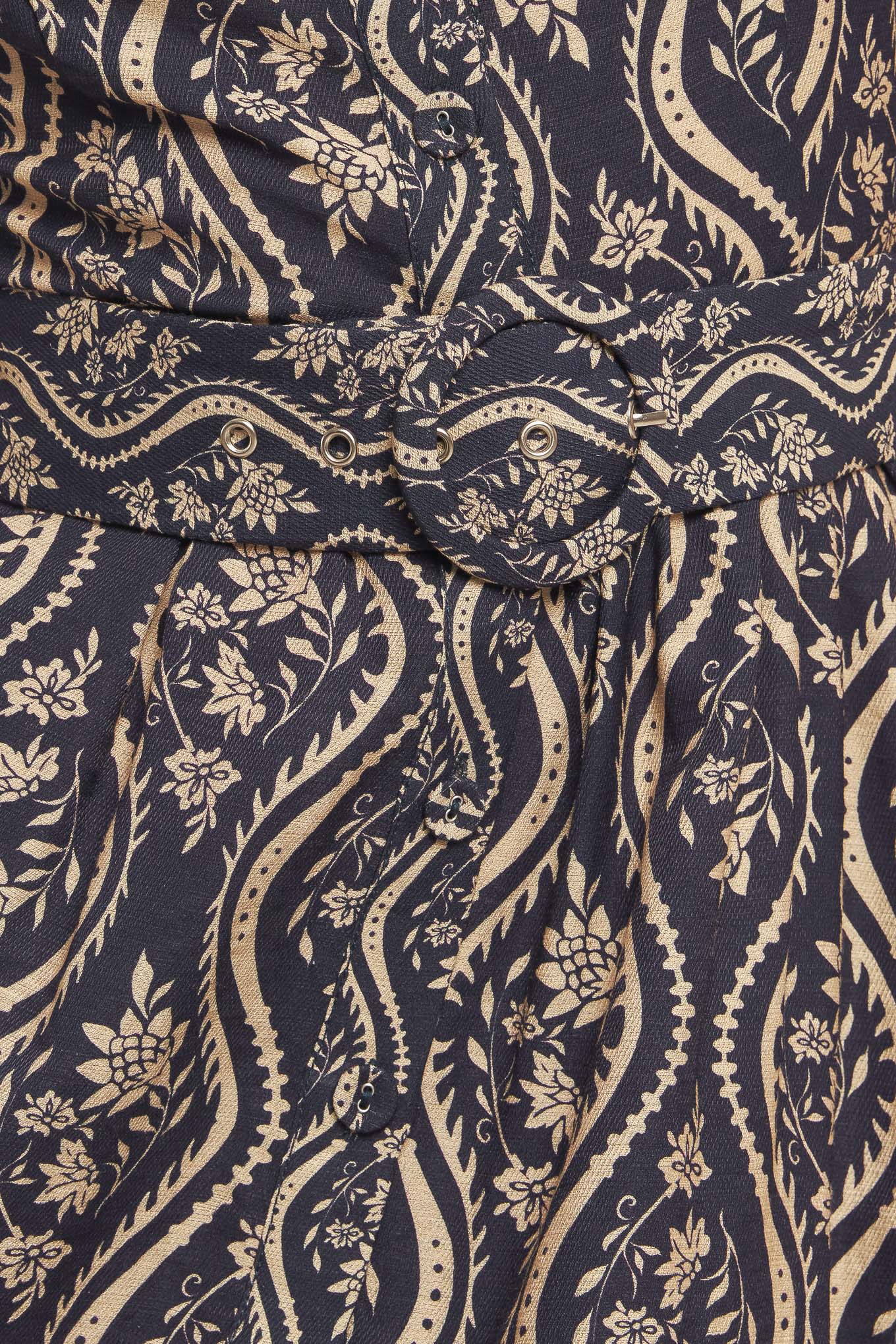 ORNATE BLOOM WOVEN MINI DRESS Flying Tomato