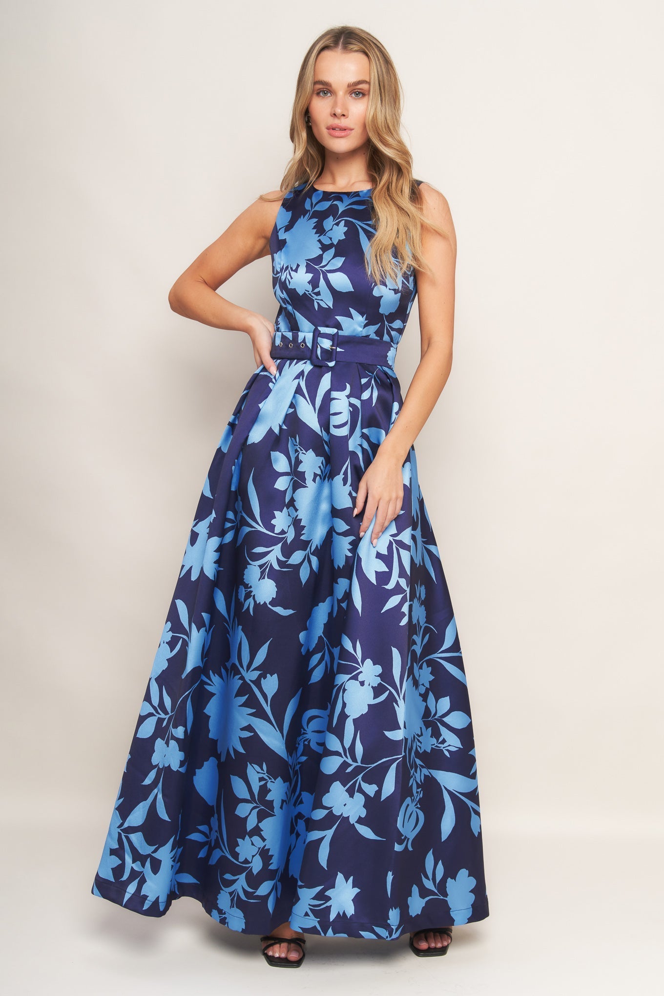 SAPPHIRE FANTASY WOVEN MAXI DRESS Flying Tomato