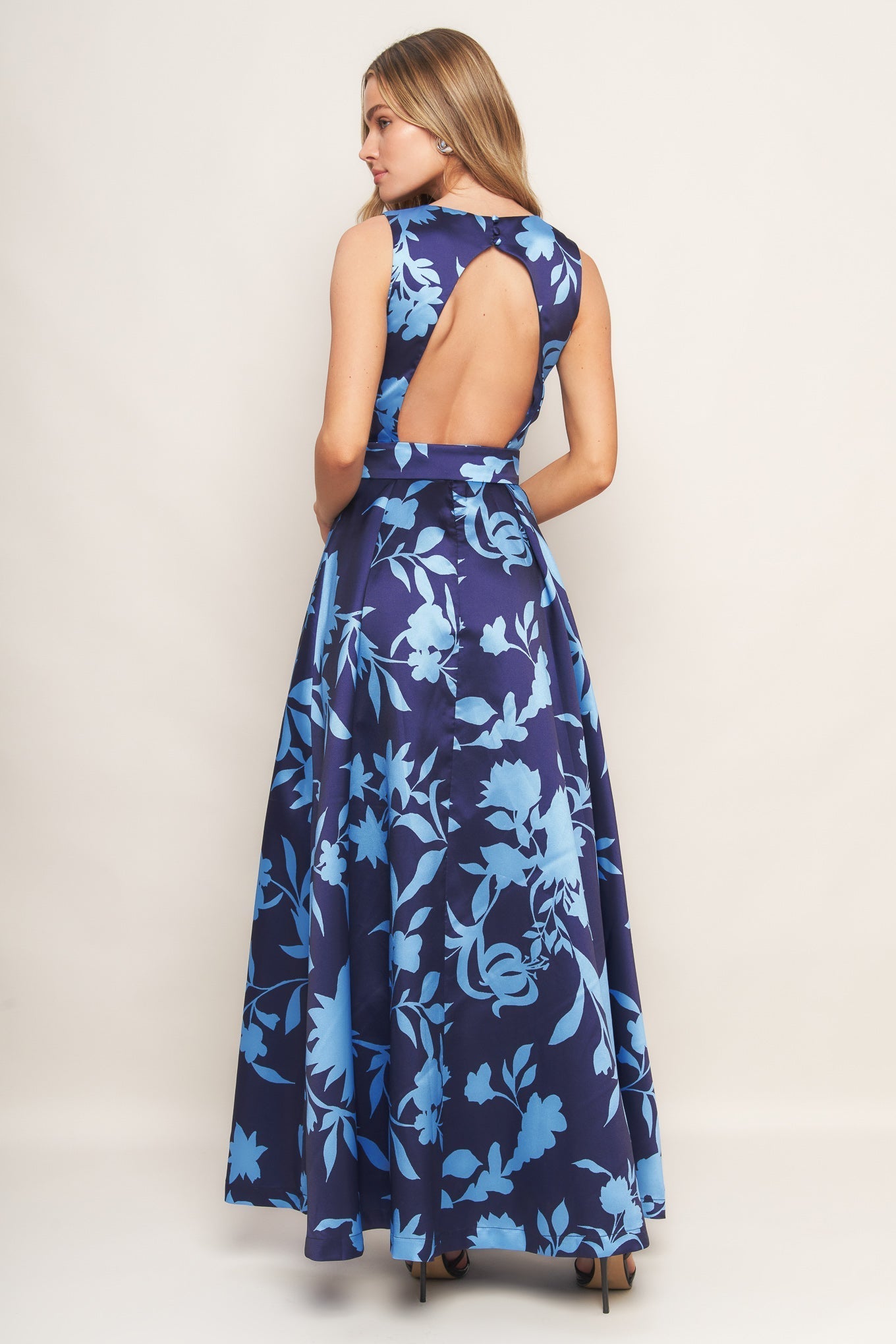 SAPPHIRE FANTASY WOVEN MAXI DRESS Flying Tomato