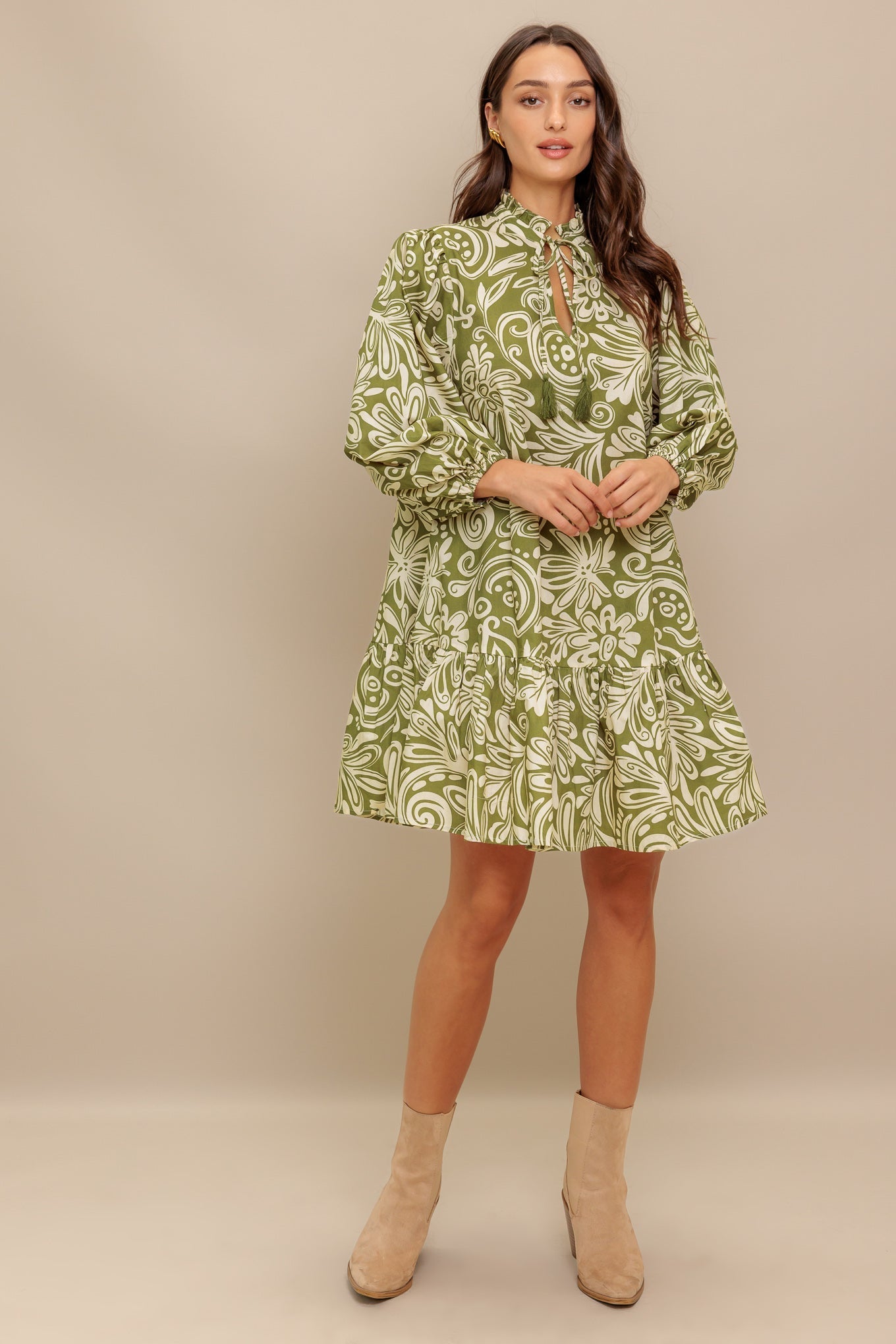 FLORENCE FLAIR WOVEN MINI DRESS Flying Tomato