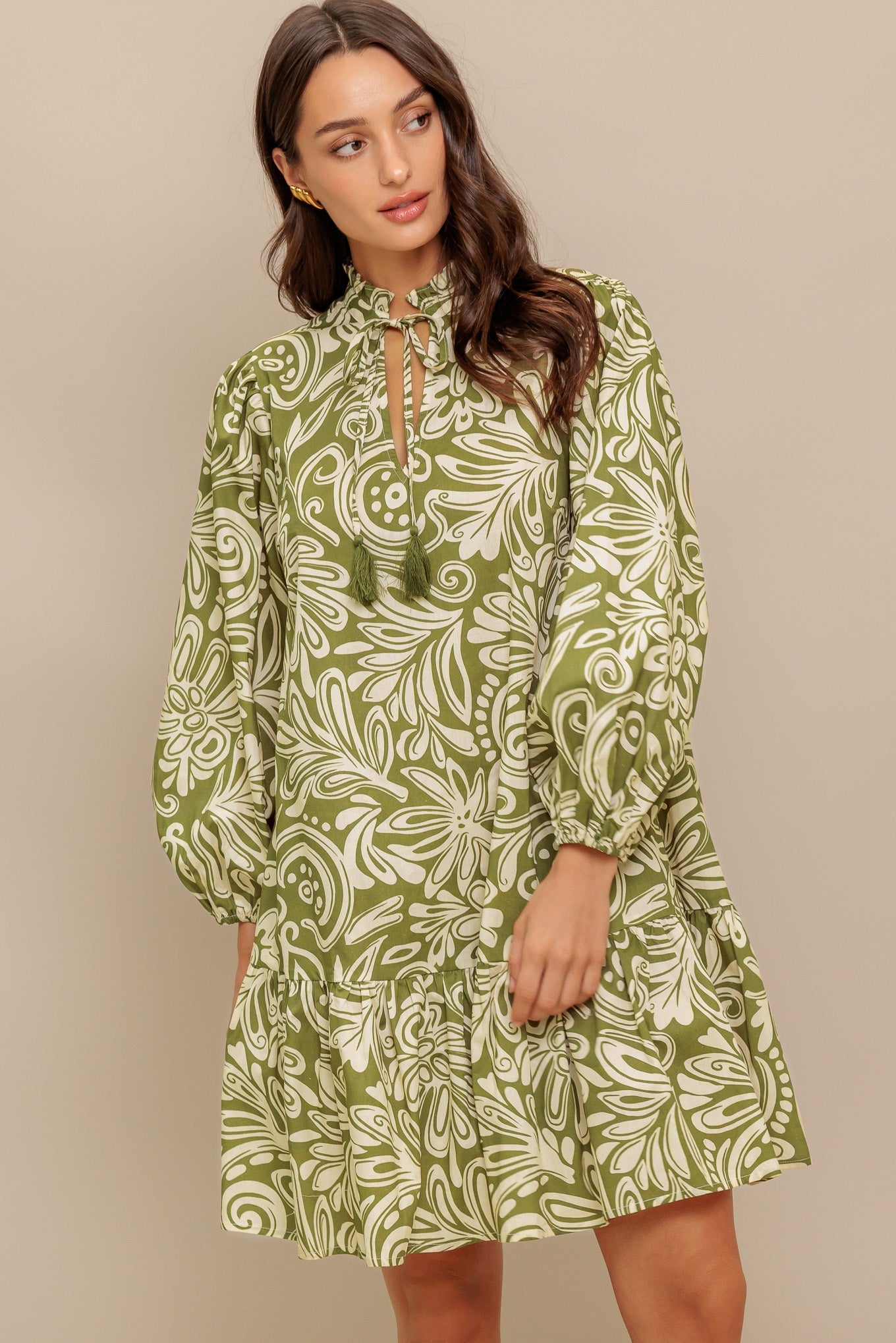 FLORENCE FLAIR WOVEN MINI DRESS Flying Tomato