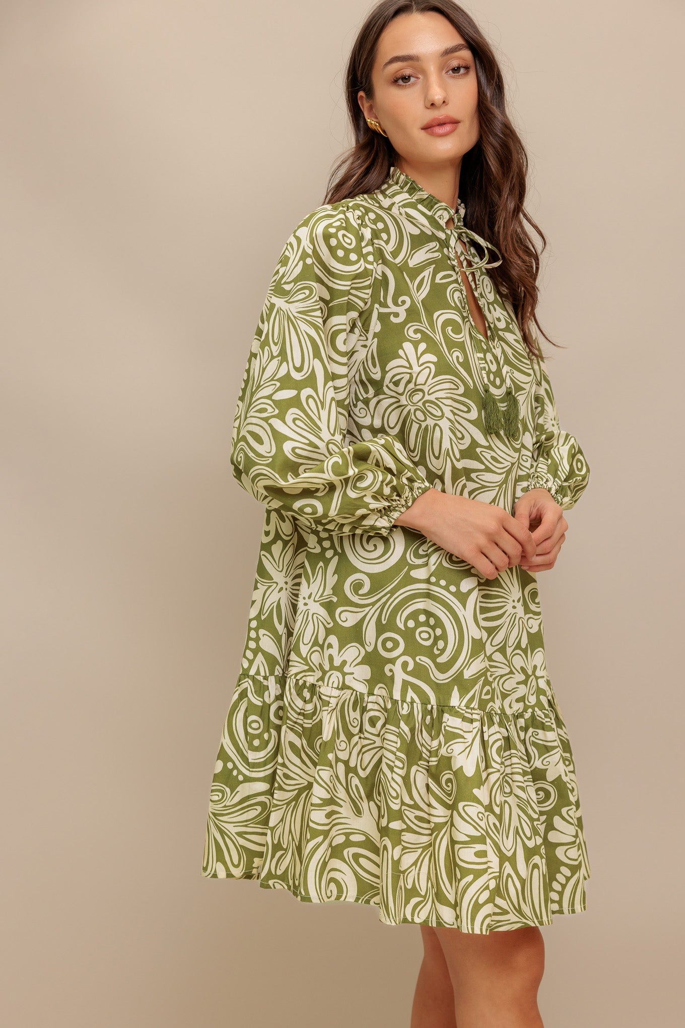 FLORENCE FLAIR WOVEN MINI DRESS Flying Tomato