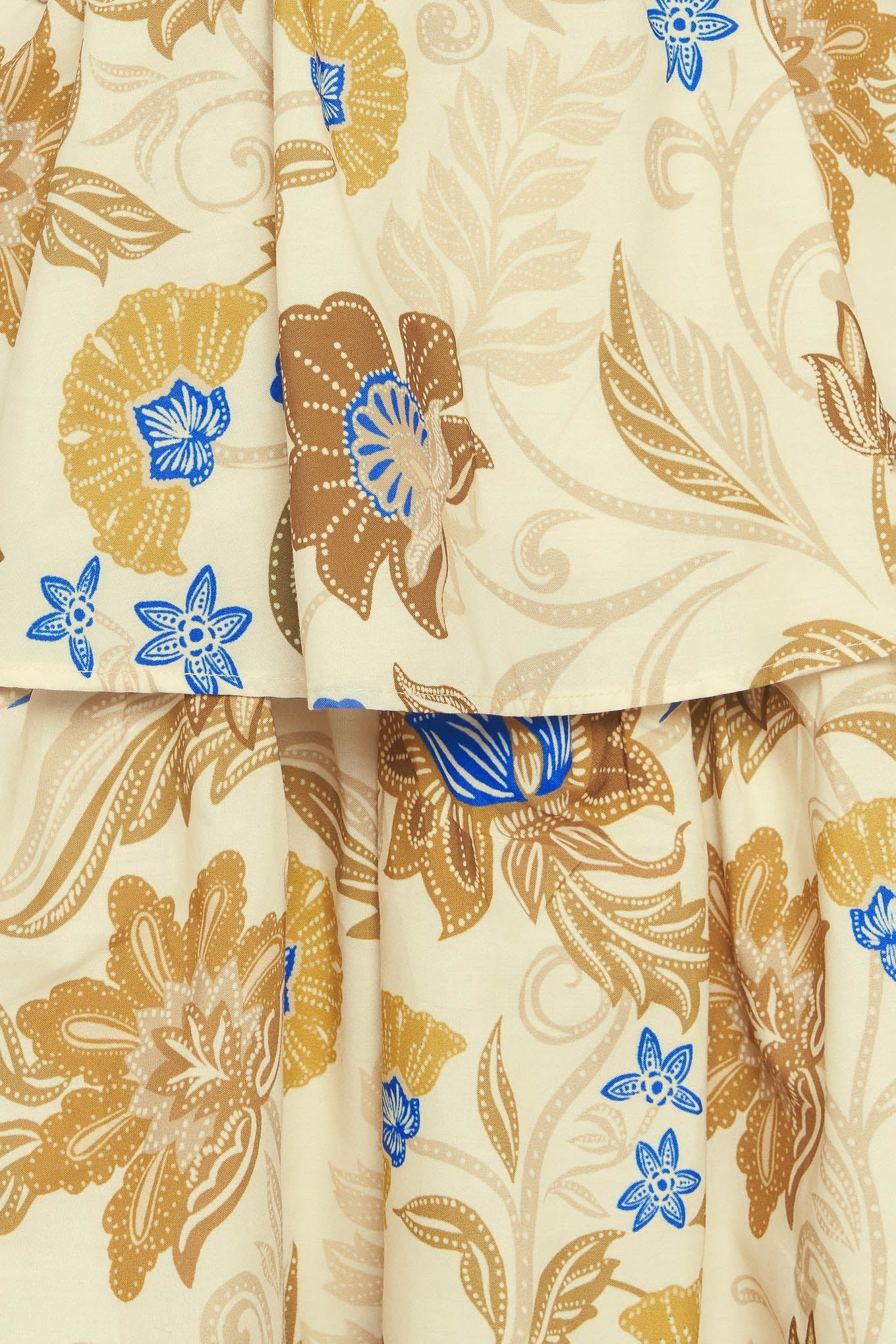 GOLDEN BLOSSOM WOVEN MAXI DRESS Flying Tomato