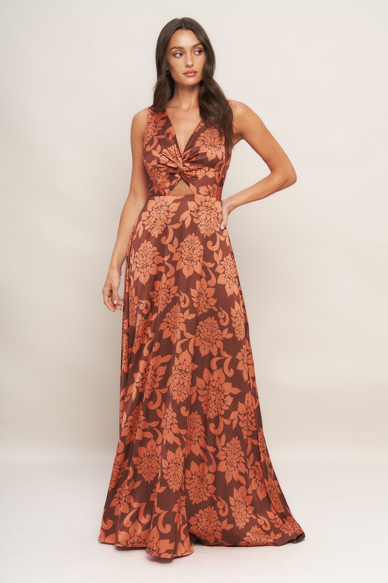 AURORA FLEUR WOVEN MAXI DRESS Flying Tomato