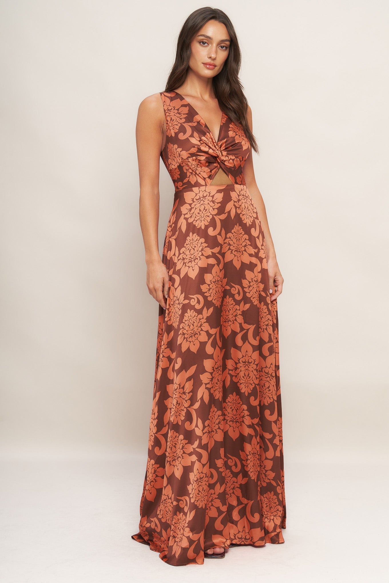AURORA FLEUR WOVEN MAXI DRESS Flying Tomato