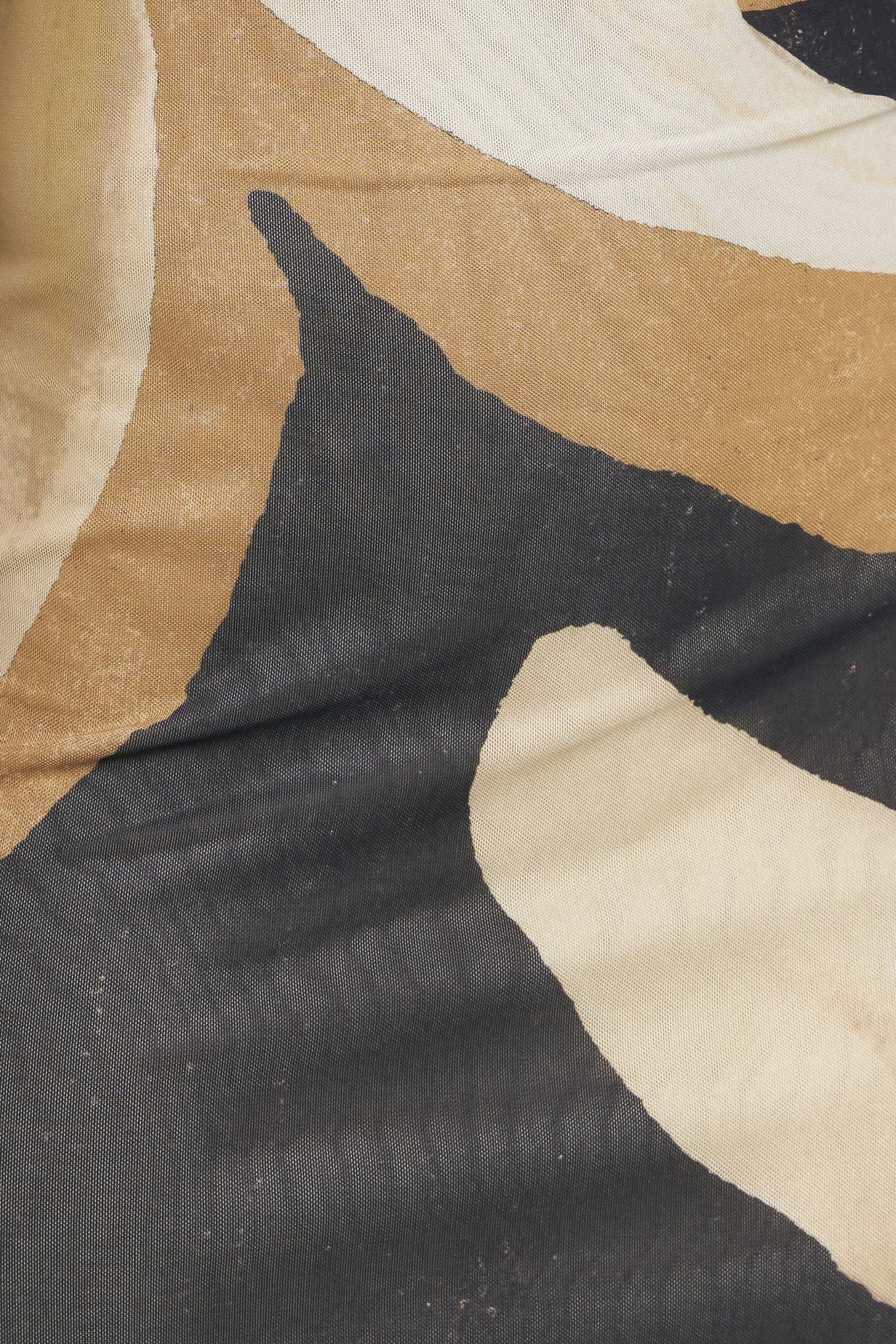 ABSTRACT BOTANICA POWER MESH MIDI DRESS Flying Tomato