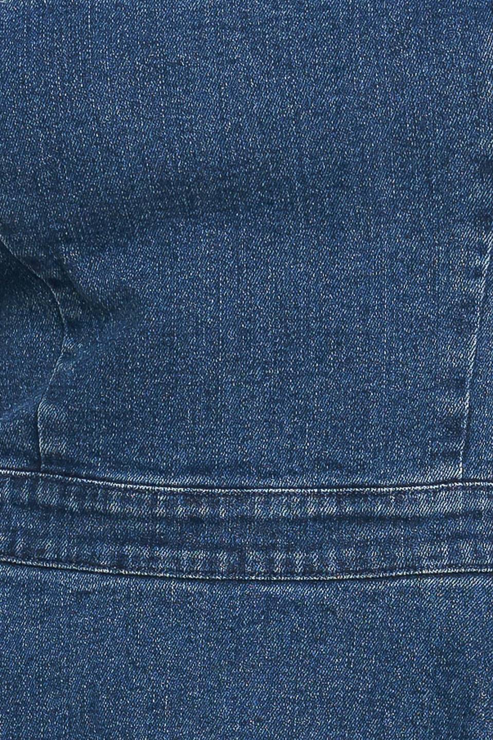 FUNCTIONAL SEAMING DENIM MINI DRESS Flying Tomato