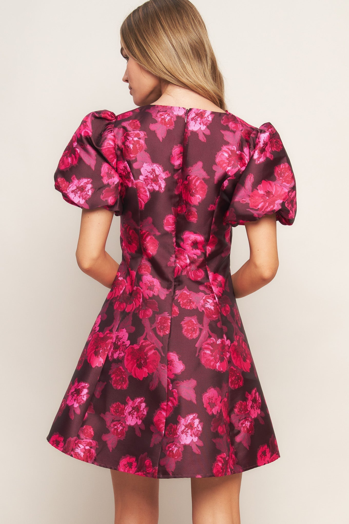 BLOOM RHAPSODY WOVEN MINI DRESS Flying Tomato