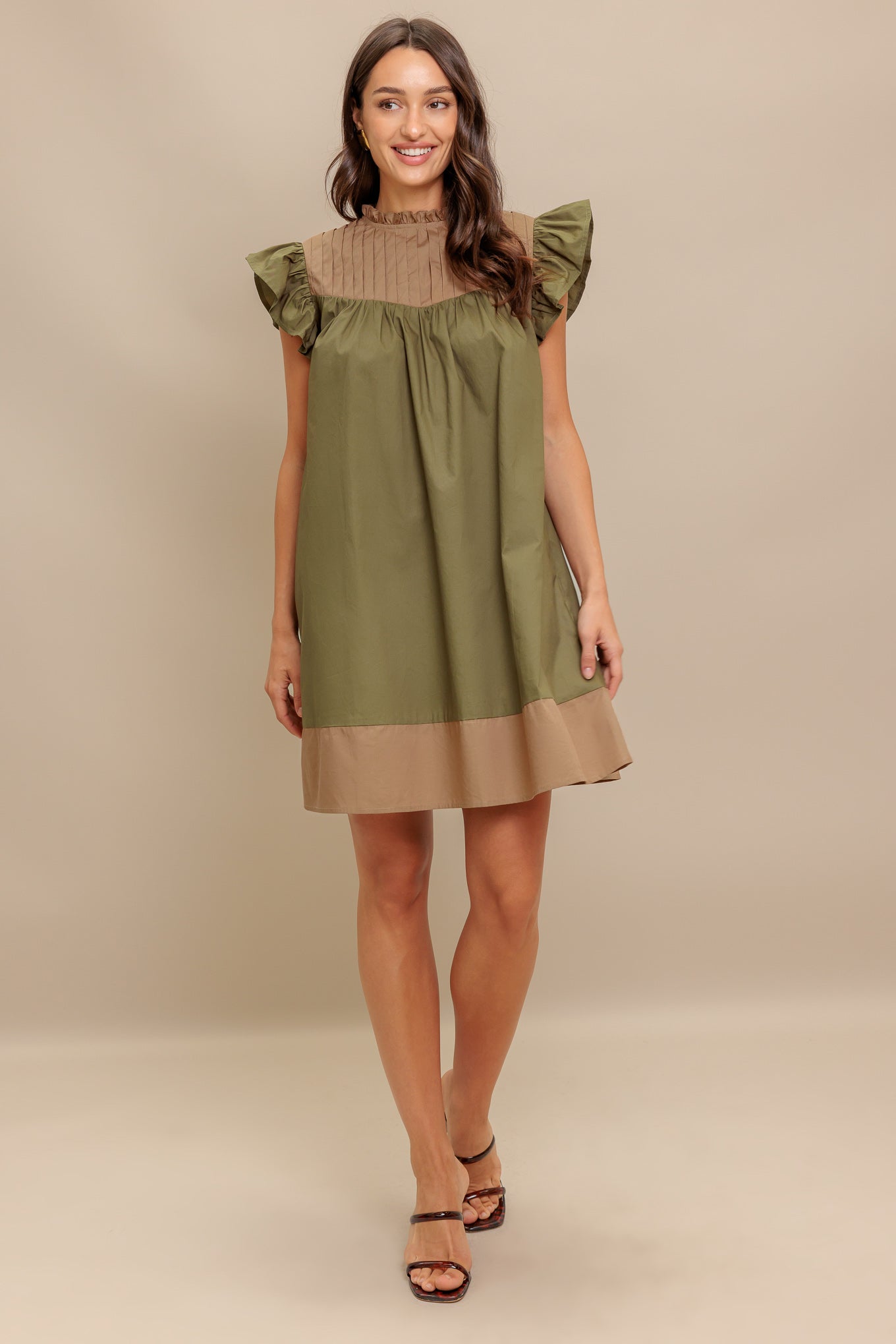 FOREST WHISPER WOVEN MINI DRESS Flying Tomato