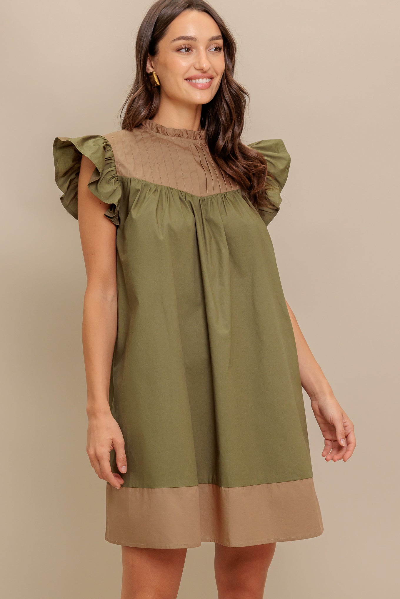 FOREST WHISPER WOVEN MINI DRESS Flying Tomato