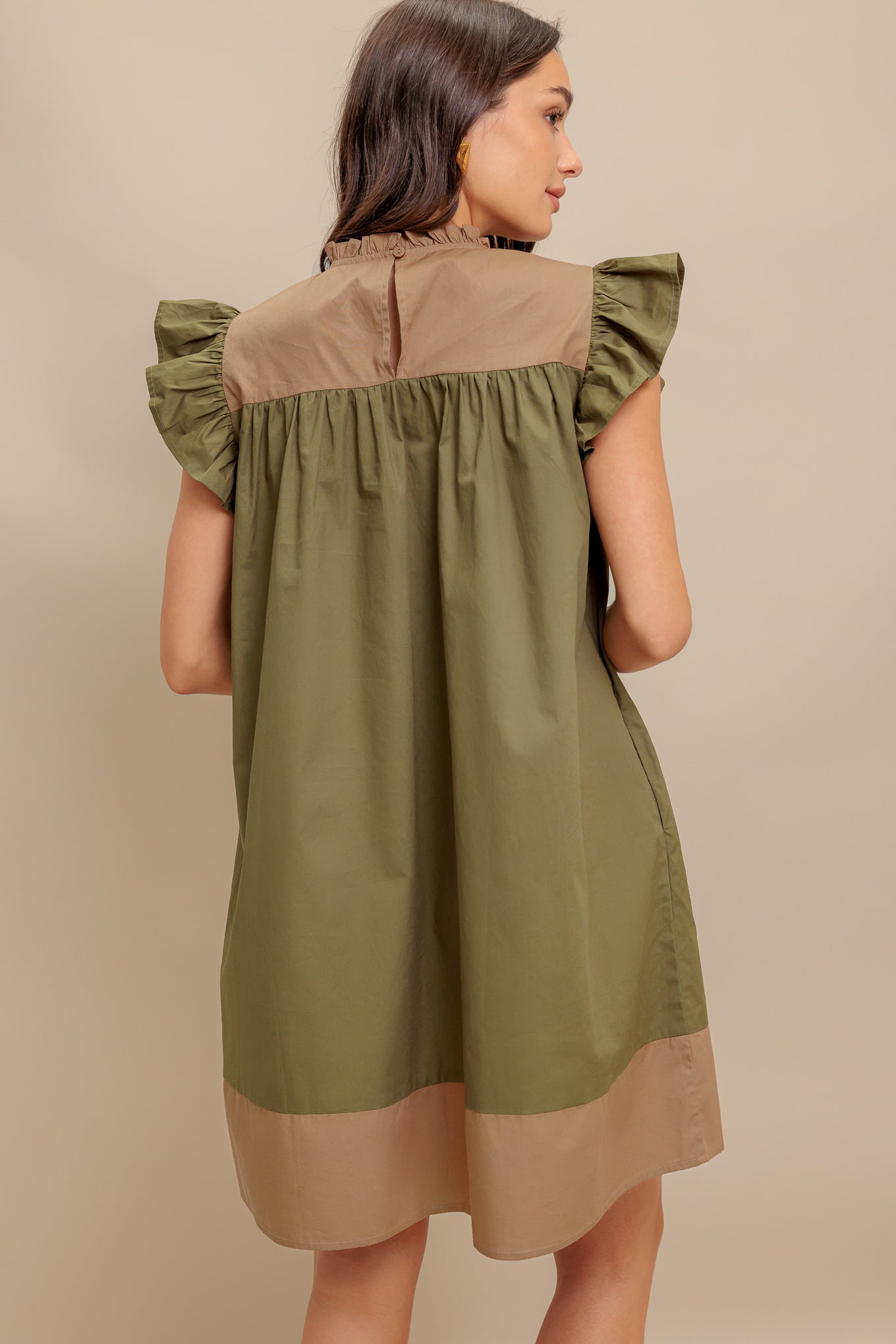 FOREST WHISPER WOVEN MINI DRESS Flying Tomato