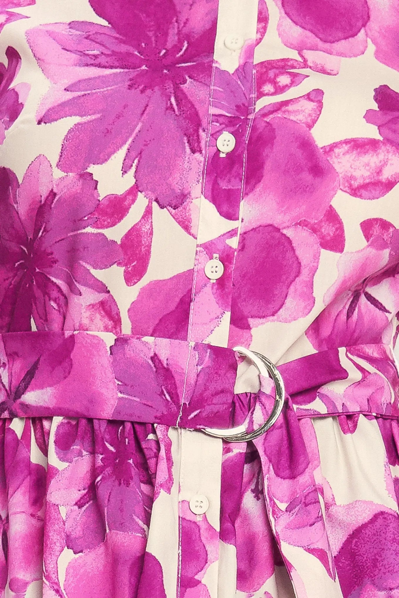 BERRY PETAL WOVEN MIDI SHIRT DRESS Flying Tomato