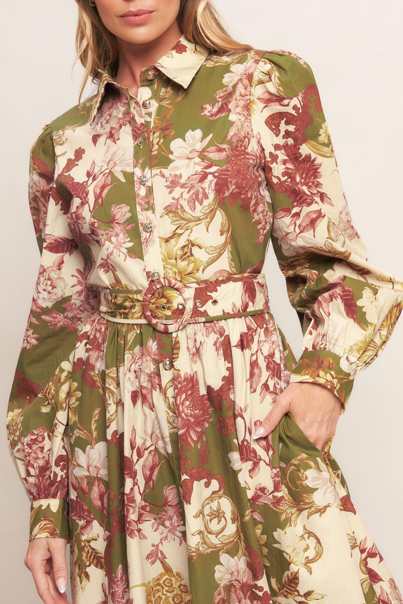 Model wearing the Flying Tomato Country Romance Woven Midi Dress, illustrating its graceful movement and charming country aes