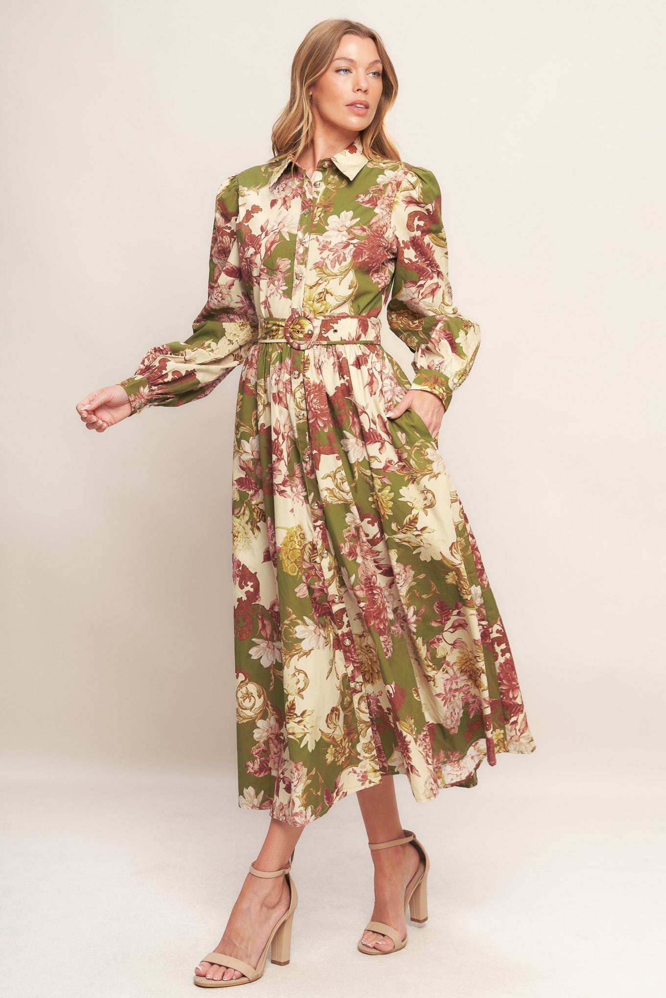 COUNTRY ROMANCE WOVEN MIDI DRESS Flying Tomato