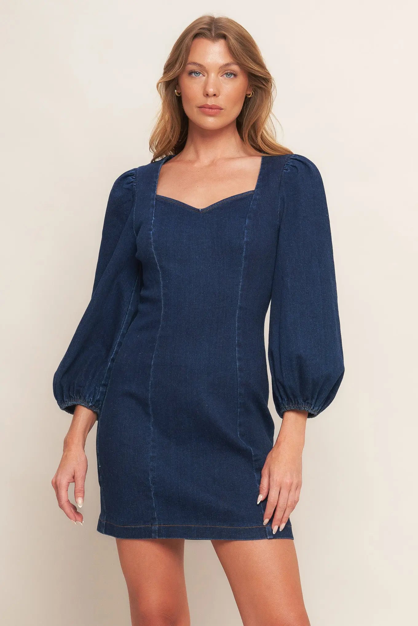 TIMELESS DENIM MINI DRESS Flying Tomato