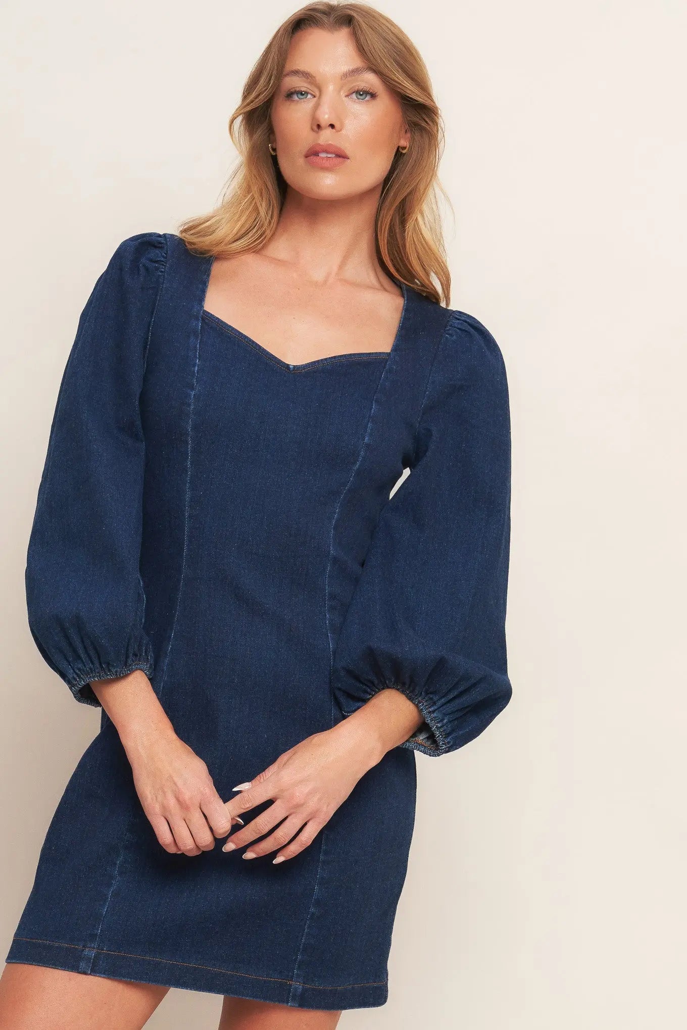 TIMELESS DENIM MINI DRESS Flying Tomato