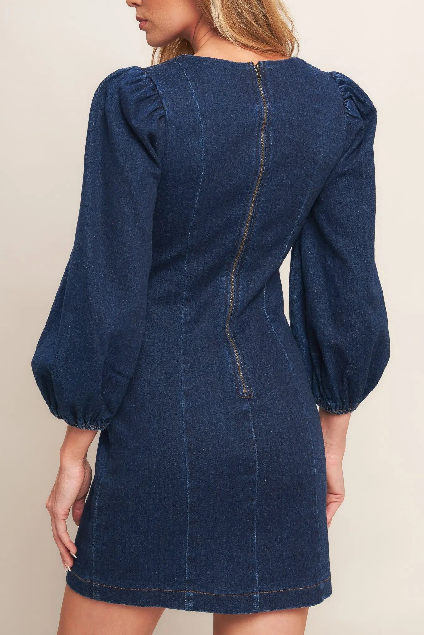 TIMELESS DENIM MINI DRESS Flying Tomato