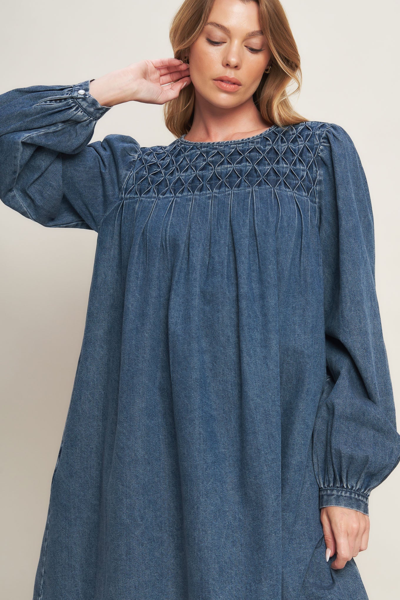 WEEKEND DENIM ICON MINI DRESS Flying Tomato