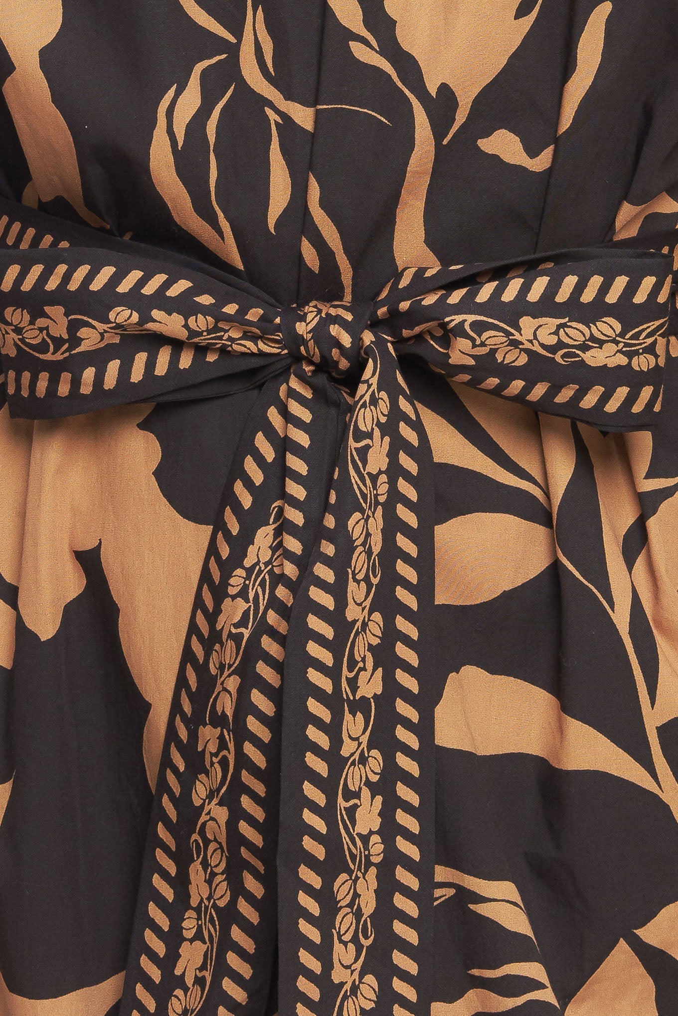 AUTUMN LEAF WOVEN MIDI DRESS Flying Tomato