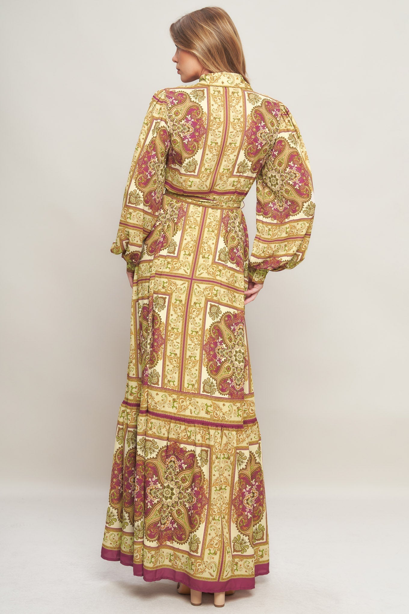ROYAL BOHO ENERGY WOVEN MAXI DRESS Flying Tomato