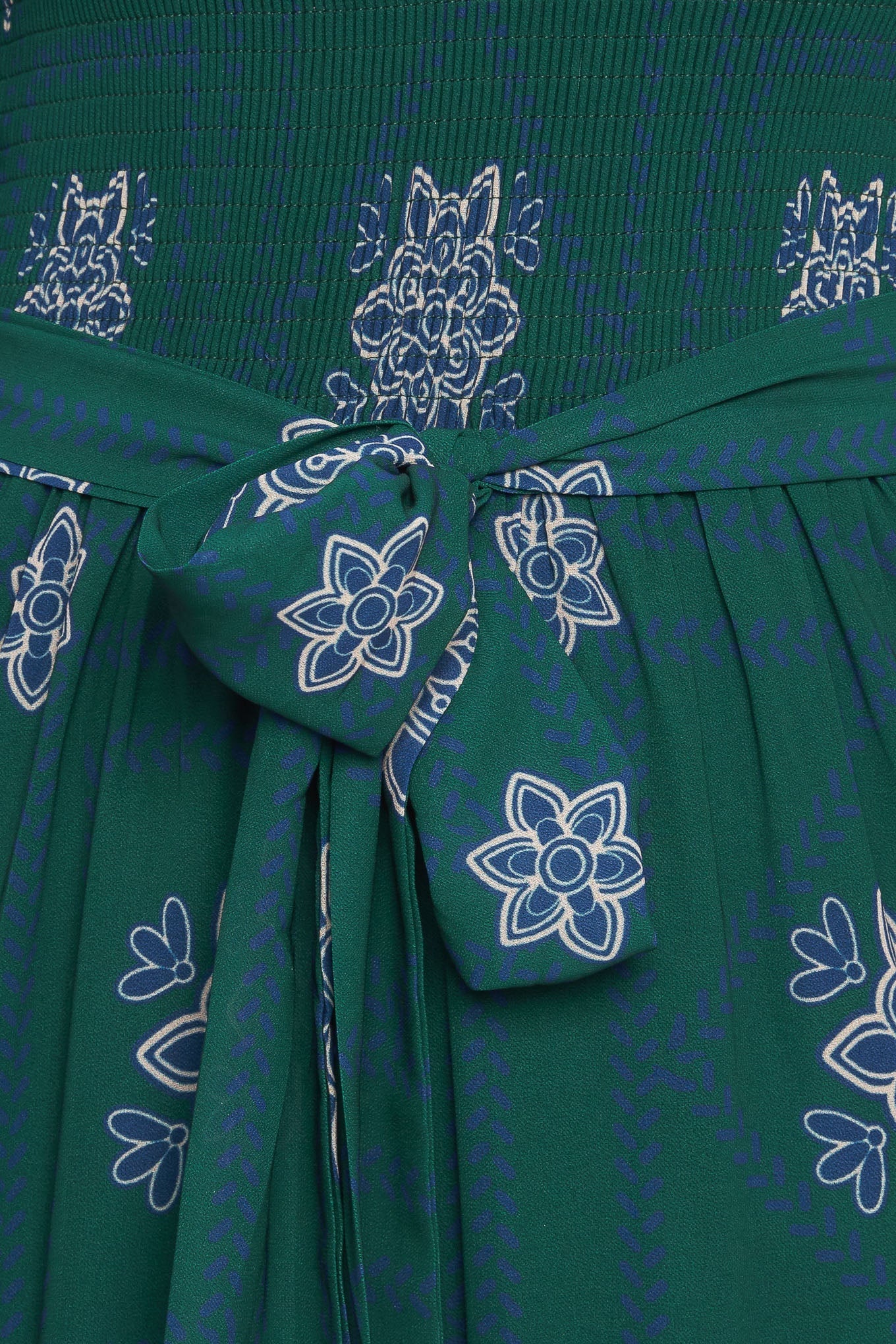 AZURE BOTANIQUE WOVEN MAXI DRESS Flying Tomato