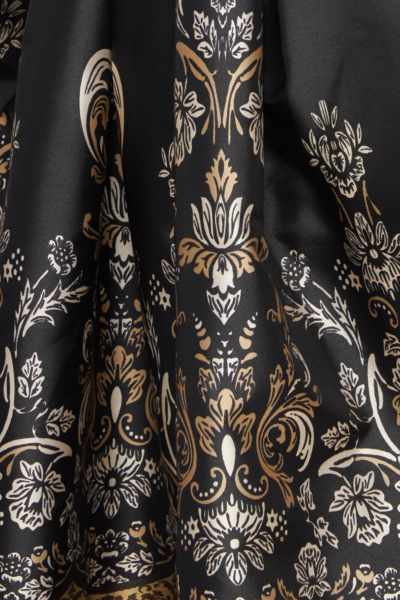 Baroque Spell Printed Woven Midi Dress Roundneck Sleeveless Flying Tomato