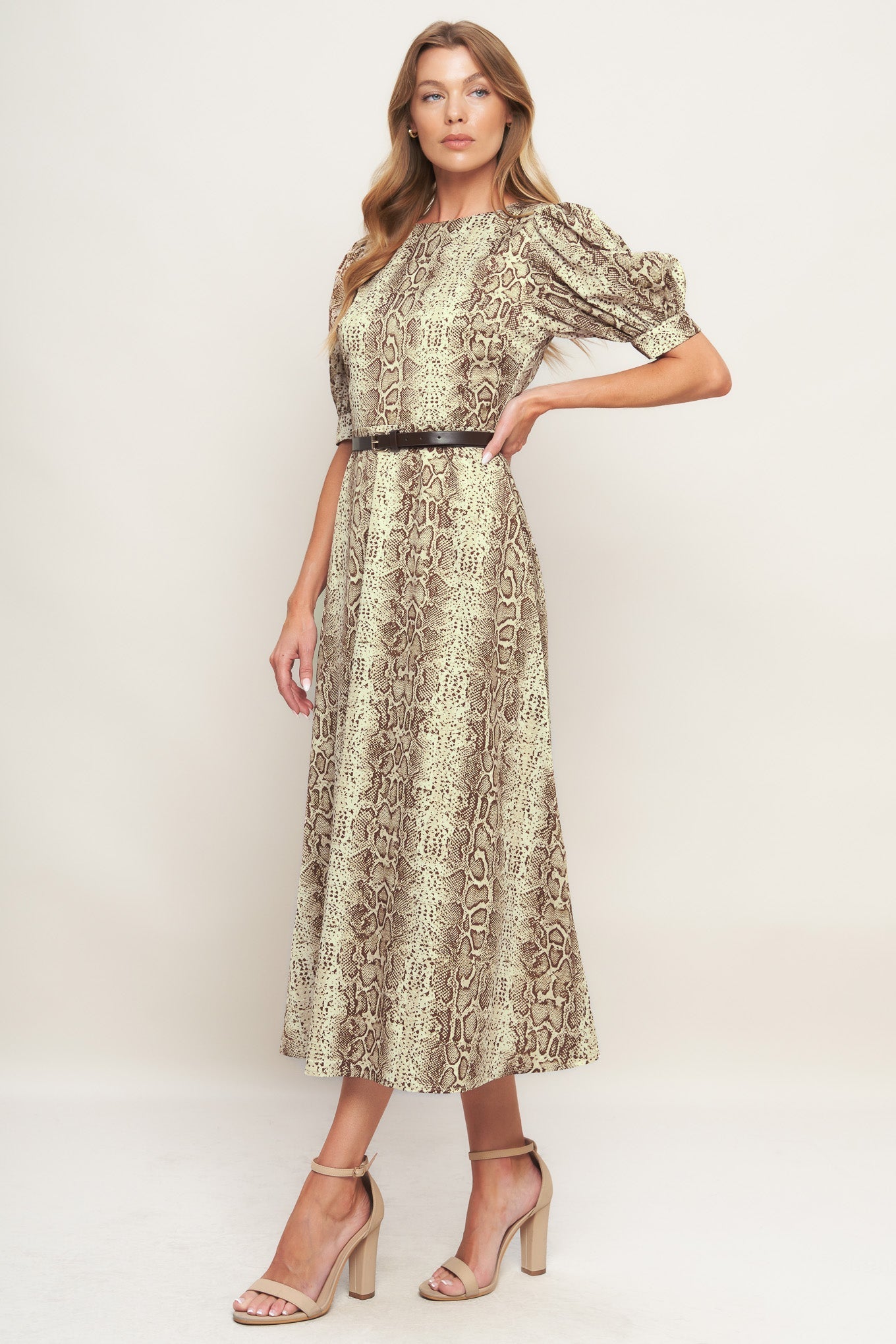 PRIMAL GRACE WOVEN MIDI DRESS Flying Tomato