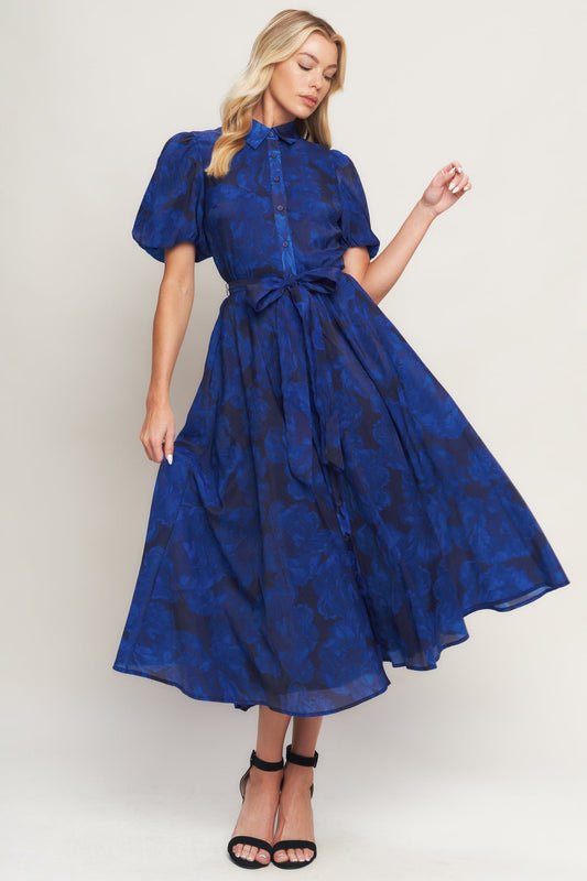 TWILIGHT MUSE WOVEN MIDI DRESS Flying Tomato