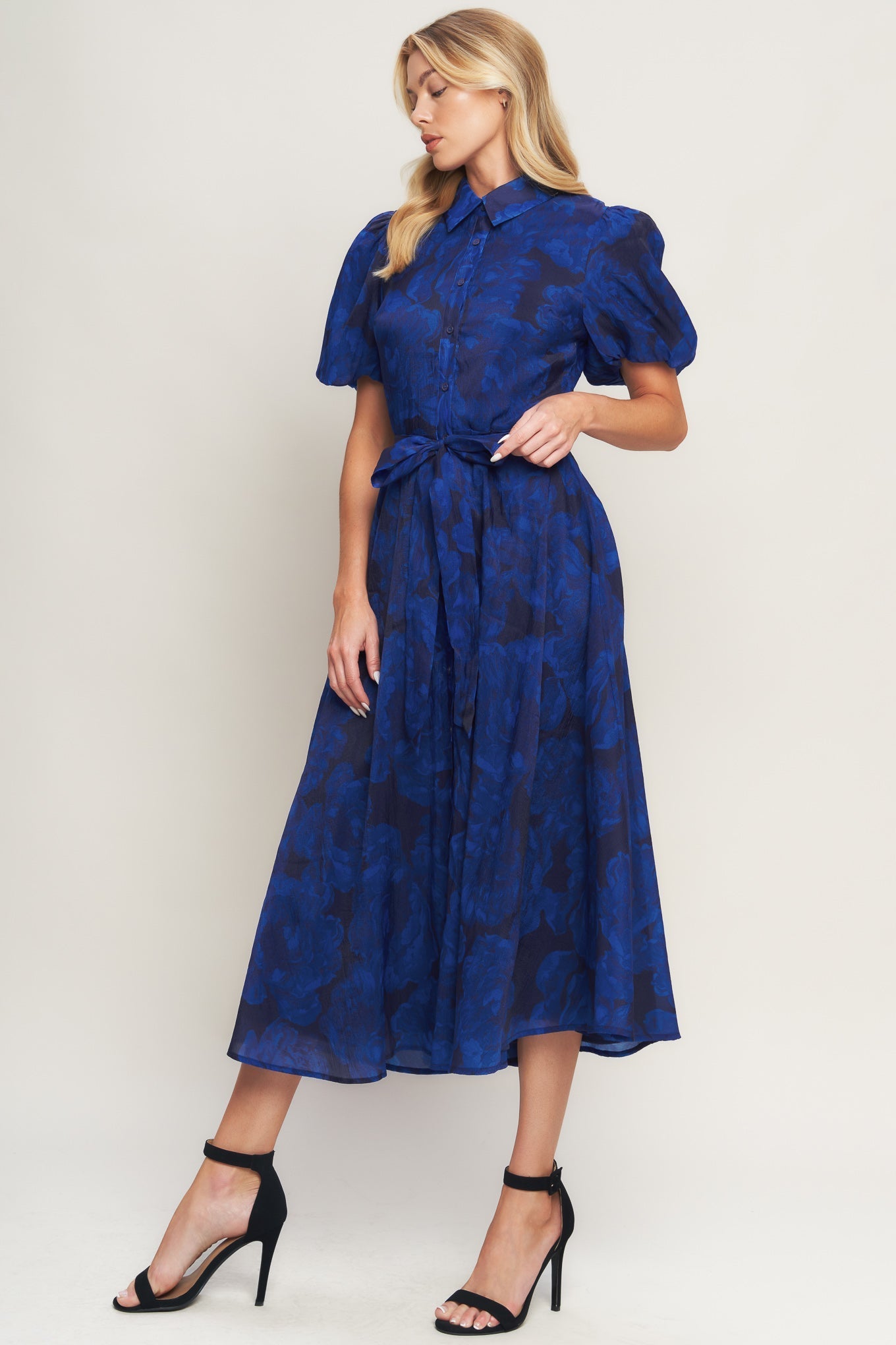 TWILIGHT MUSE WOVEN MIDI DRESS Flying Tomato