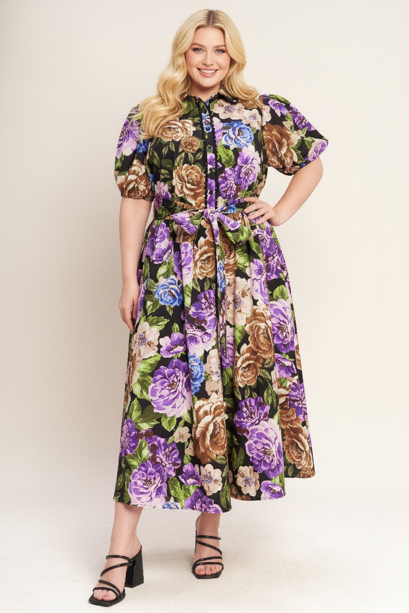 VIVID HERITAGE WOVEN MIDI DRESS Flying Tomato