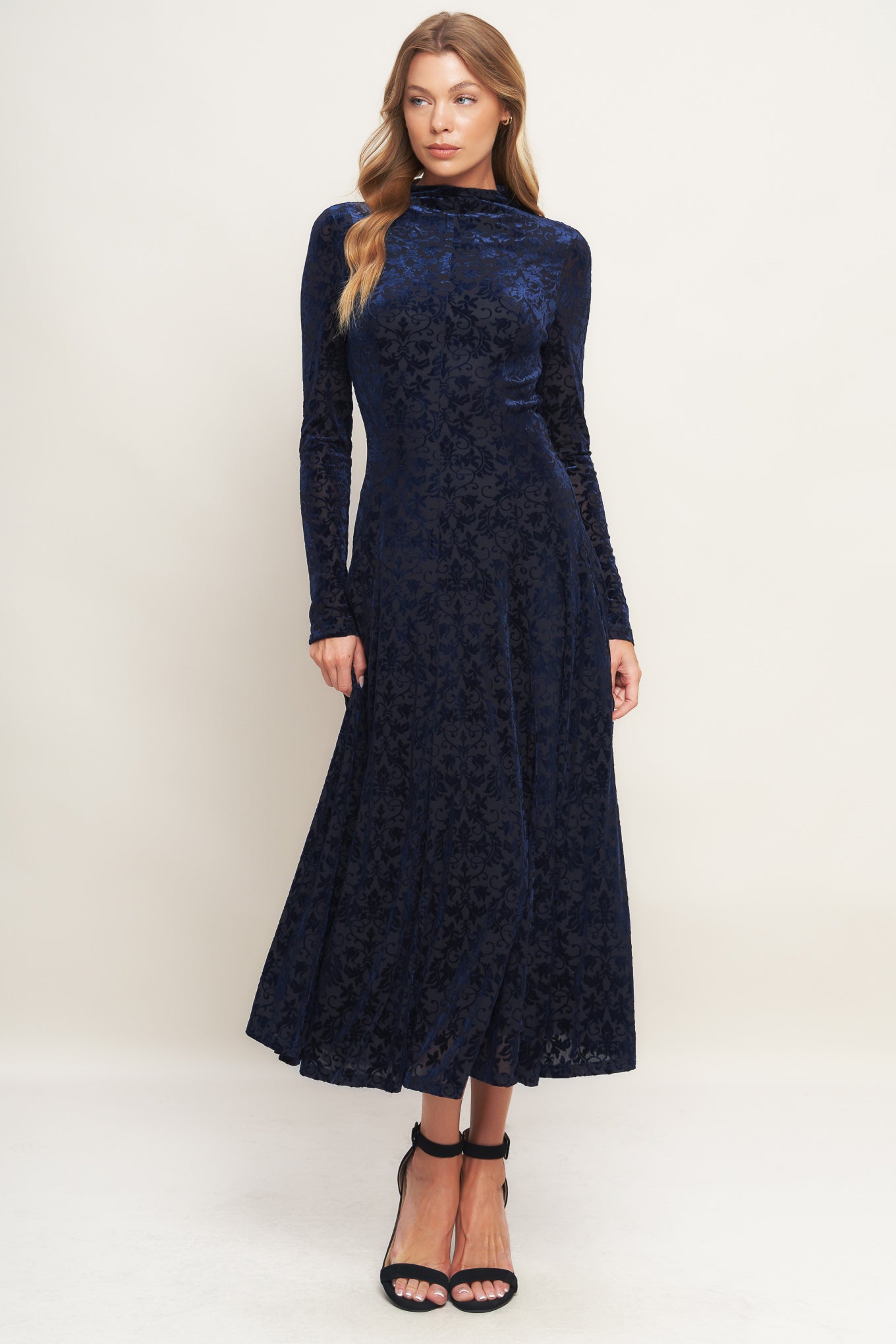 VELVET GALAXY CHARM MIDI DRESS Flying Tomato