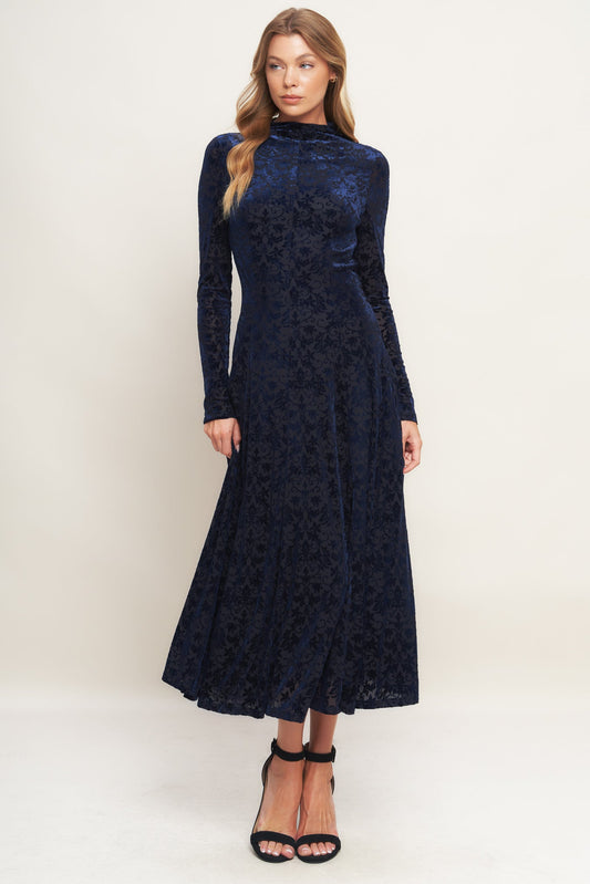 VELVET GALAXY CHARM MIDI DRESS Flying Tomato
