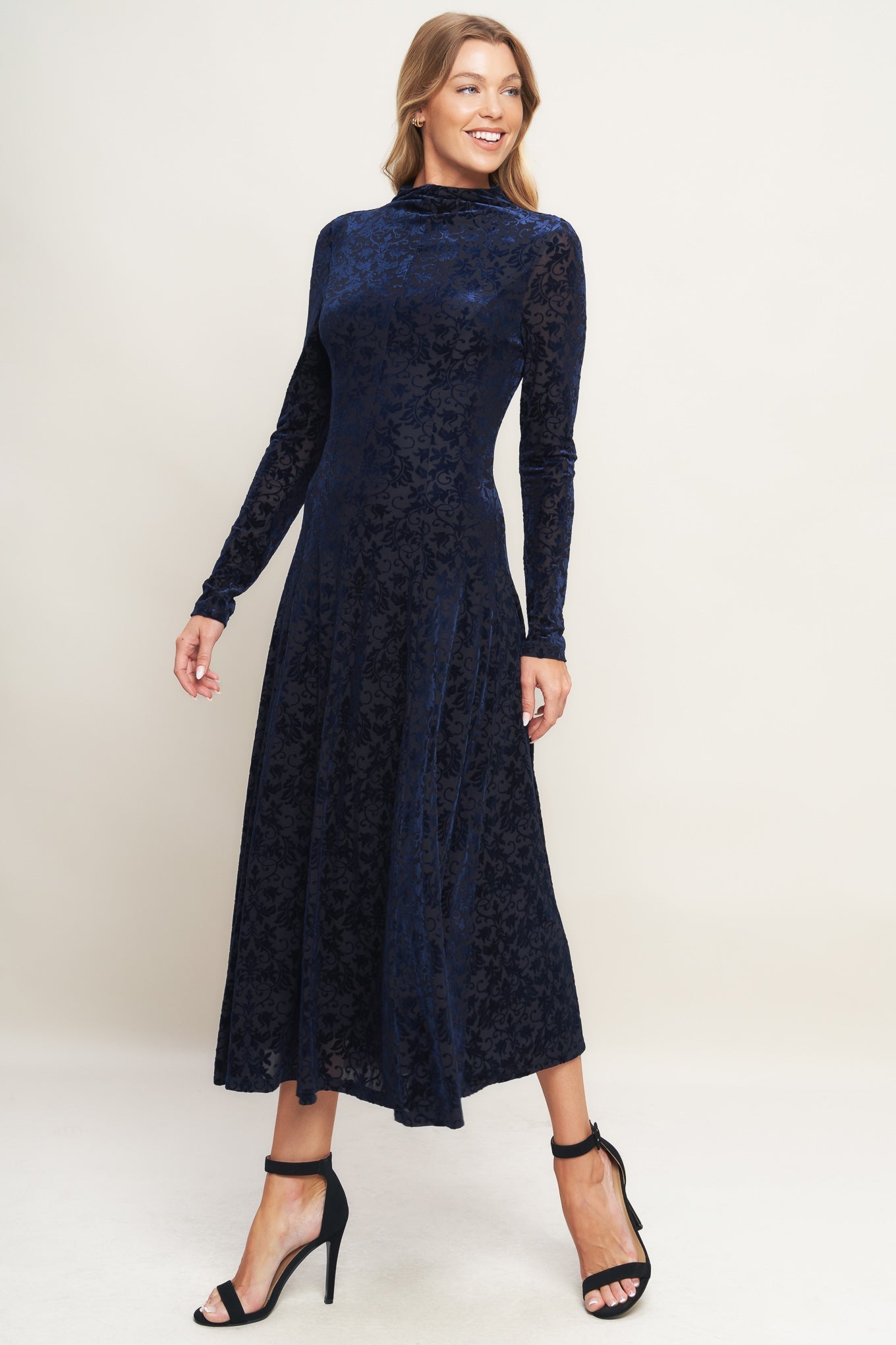 VELVET GALAXY CHARM MIDI DRESS Flying Tomato