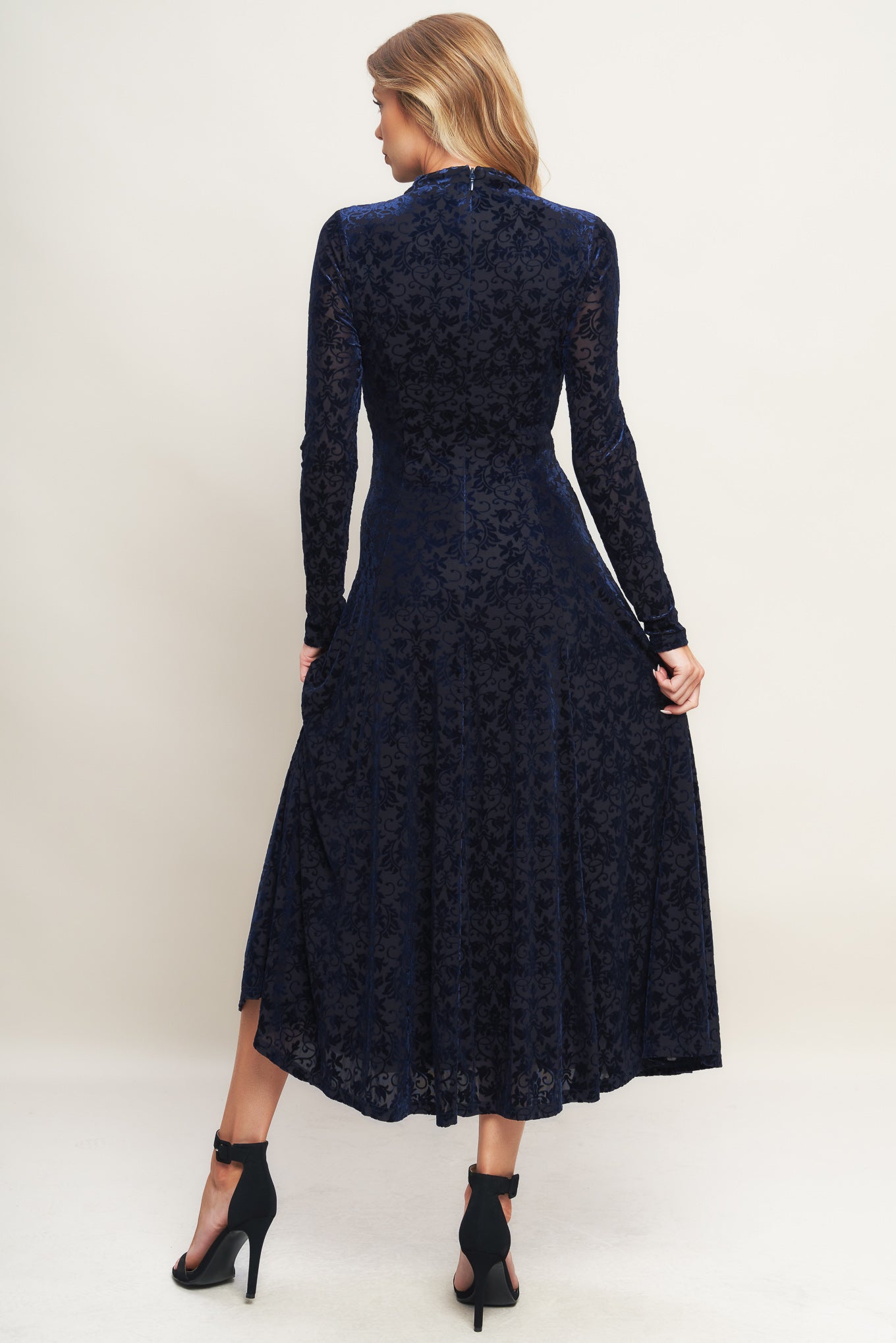VELVET GALAXY CHARM MIDI DRESS Flying Tomato
