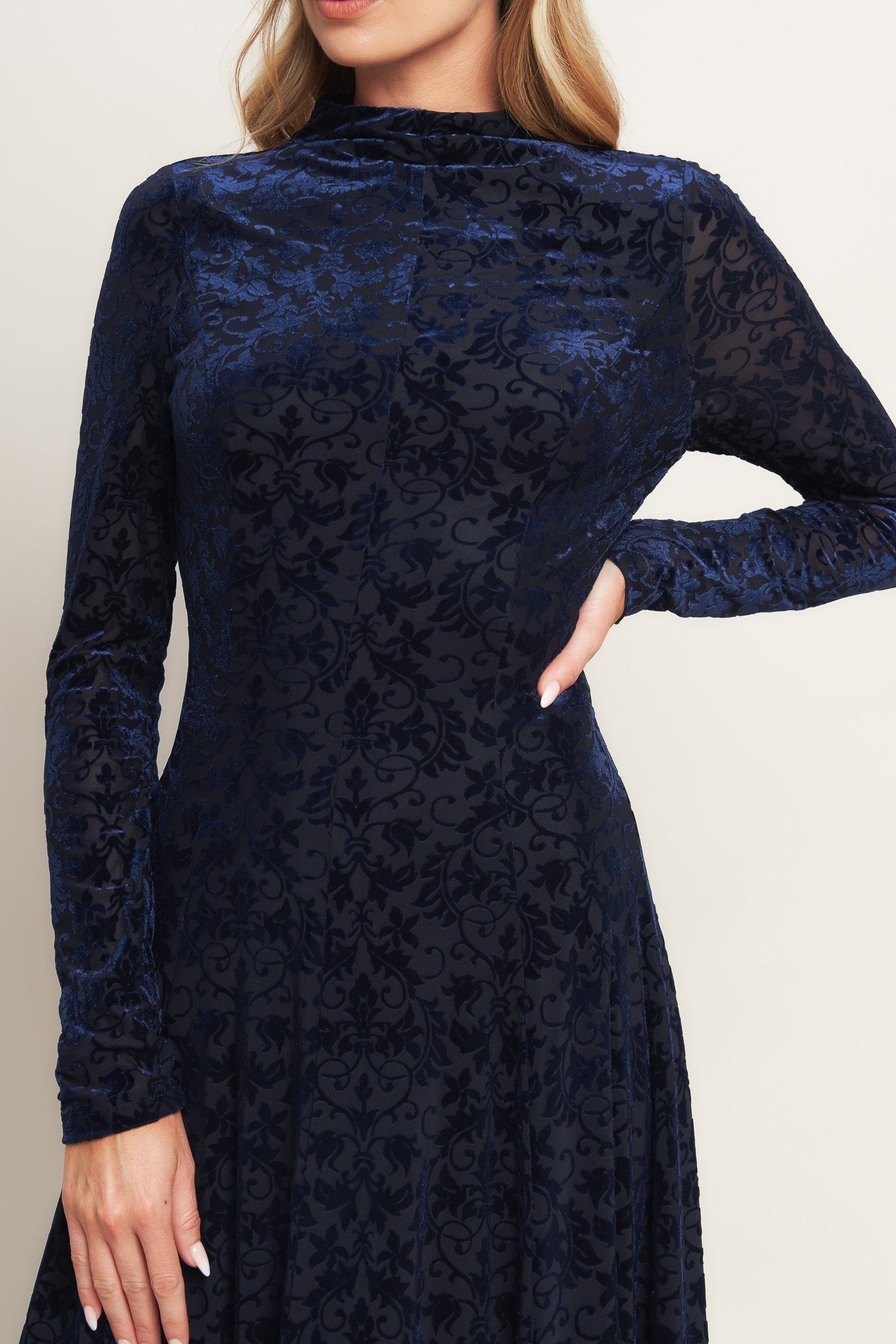 VELVET GALAXY CHARM MIDI DRESS Flying Tomato