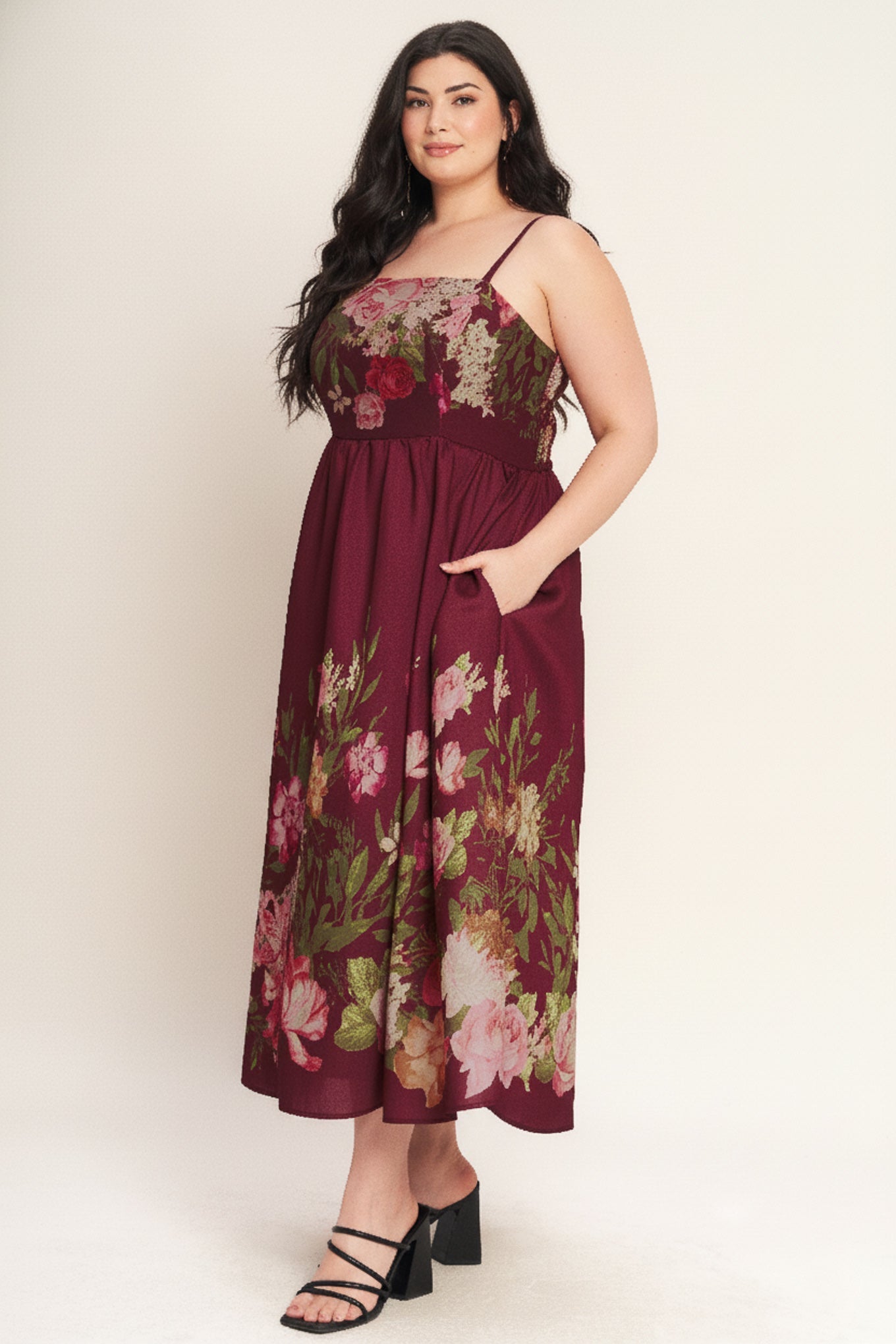 SECRET GARDEN ROMANCE WOVEN ANKLE DRESS Flying Tomato