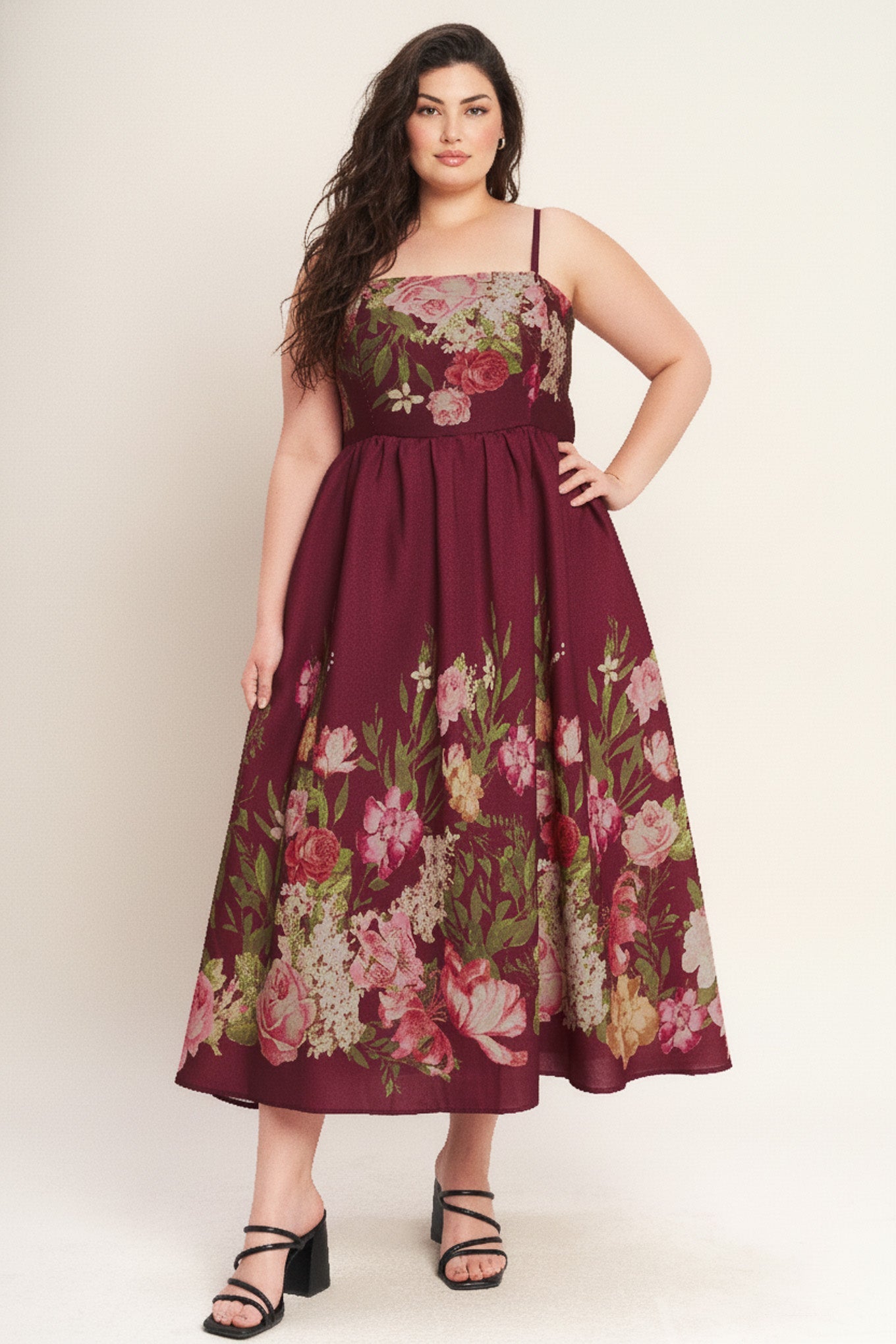 SECRET GARDEN ROMANCE WOVEN ANKLE DRESS Flying Tomato