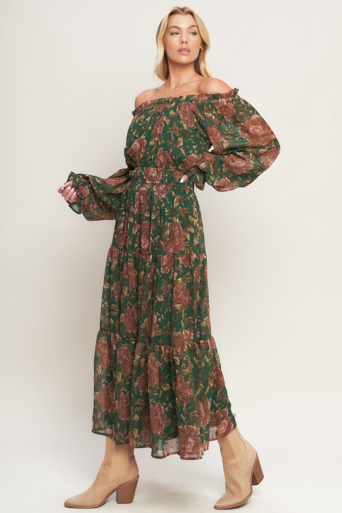 TERRACOTTA TRAIL WOVEN MIDI DRESS Flying Tomato