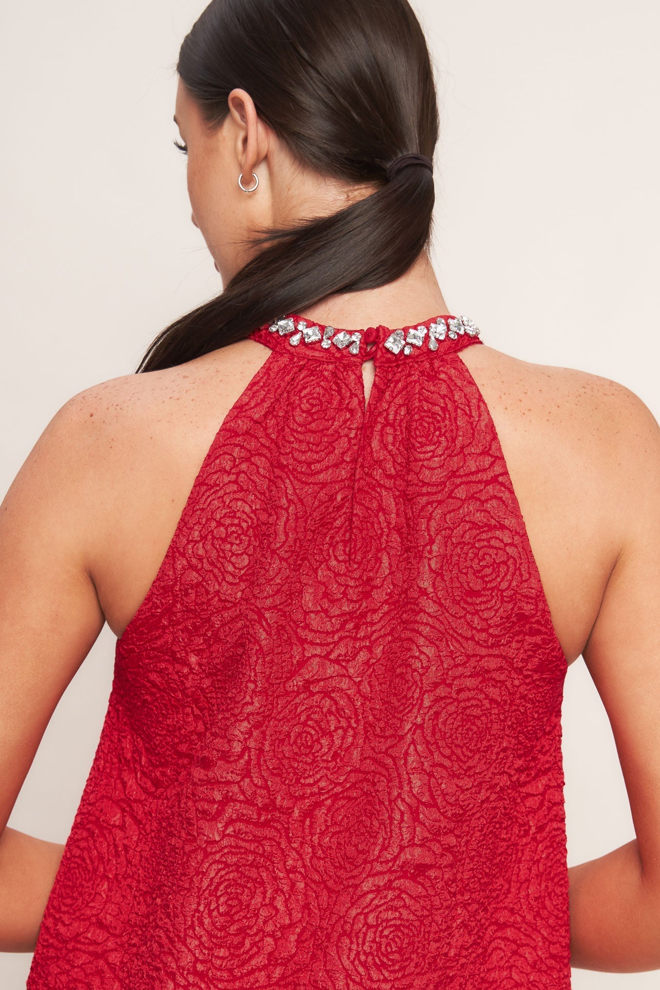 SPARKLE & SWIRL WOVEN MINI DRESS Flying Tomato