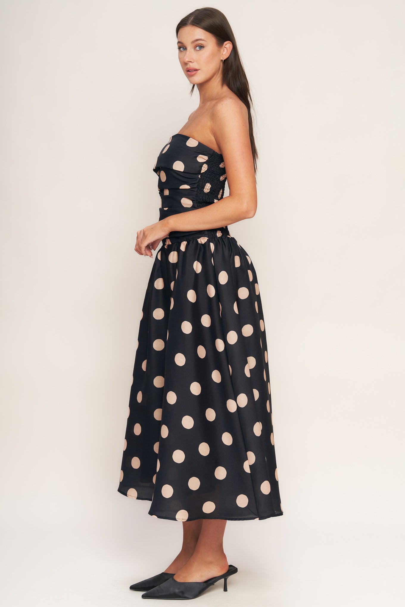 SPOTLIGHT HOUR WOVEN MIDI DRESS Flying Tomato