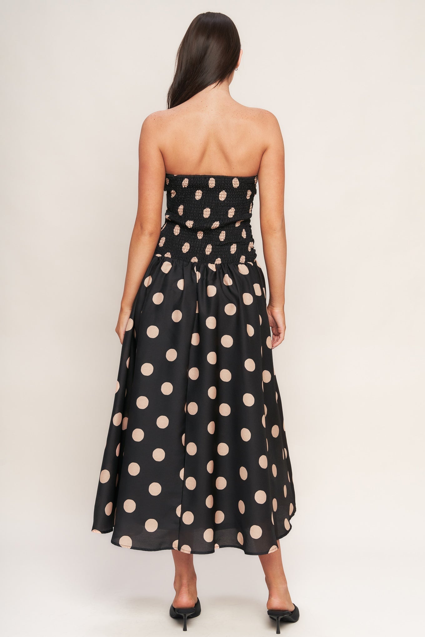 SPOTLIGHT HOUR WOVEN MIDI DRESS Flying Tomato