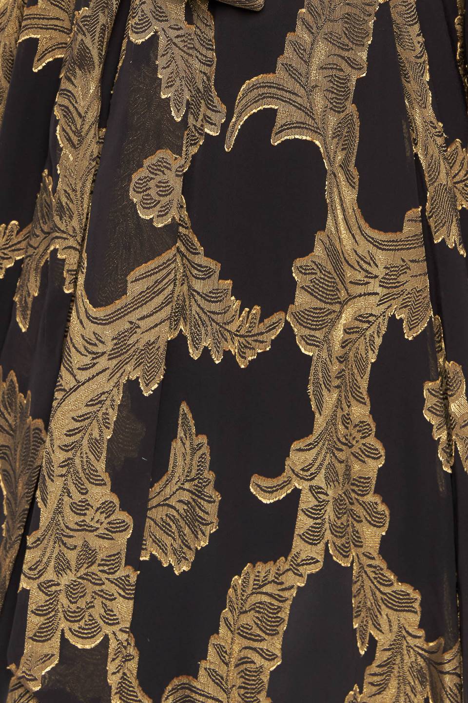 MIDNIGHT MOSS WOVEN JACQUARD MAXI DRESS Flying Tomato