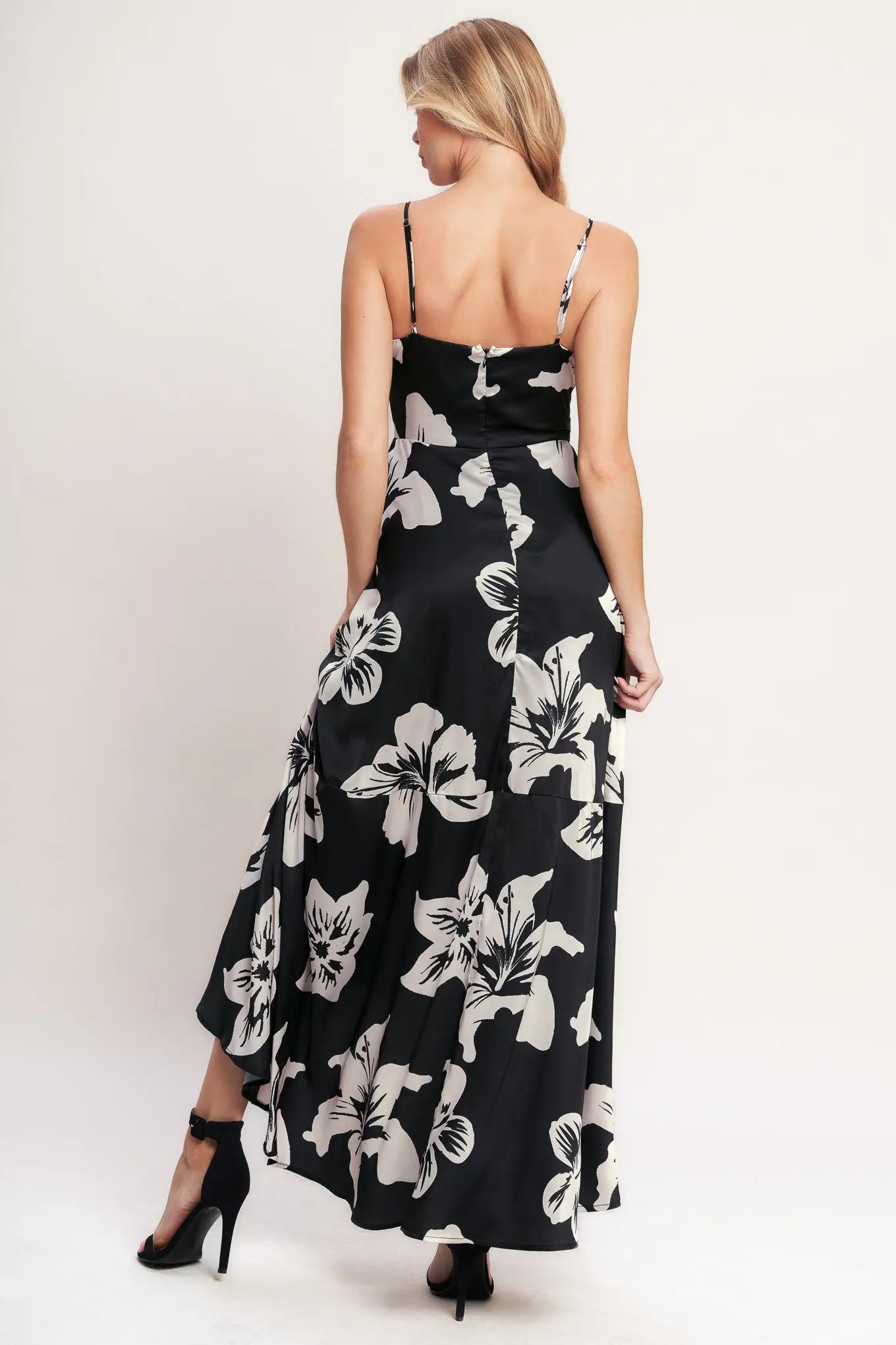 Eternal Flora Printed Woven Maxi Dress With Surplice Cami Flying Tomato