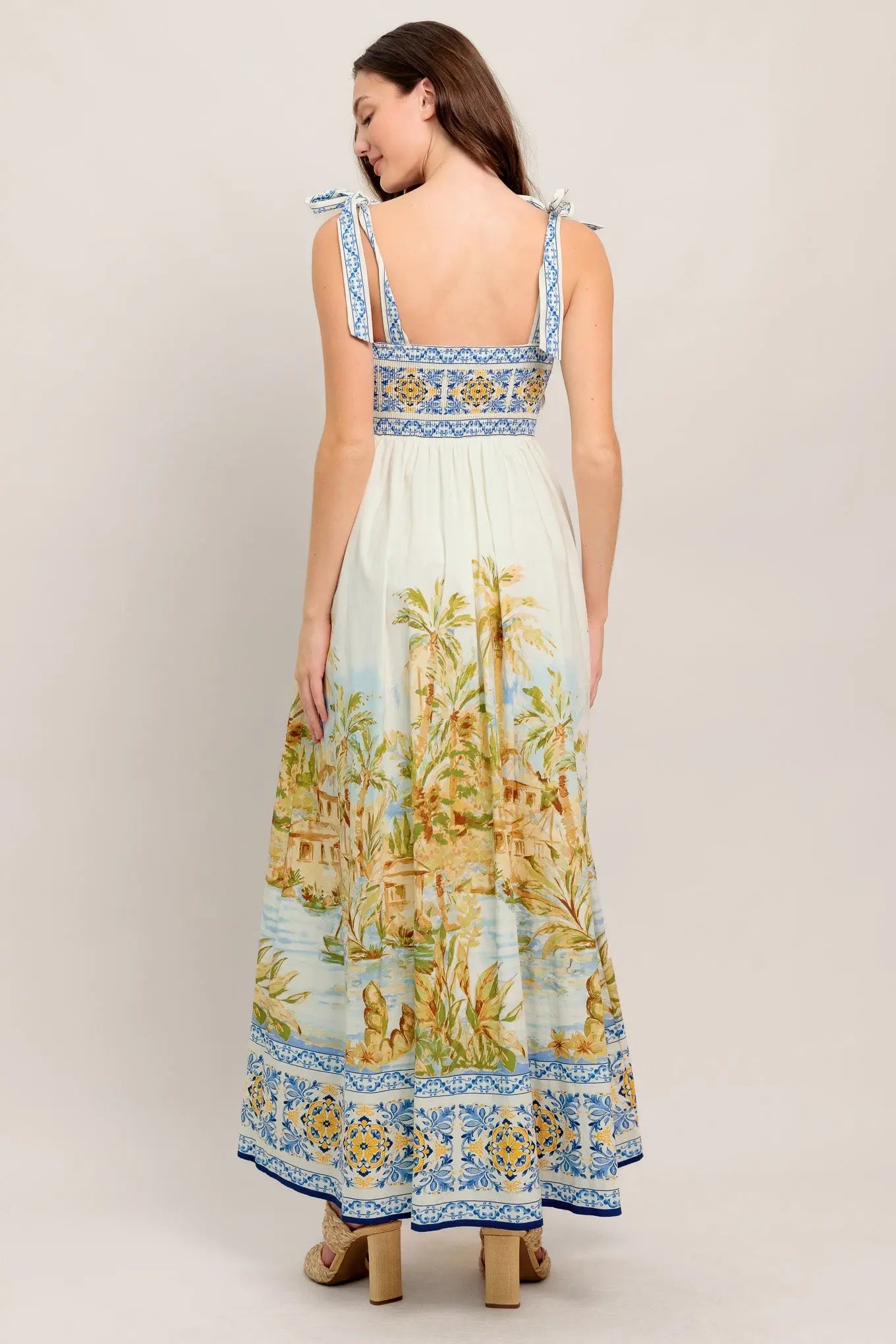 POSTCARD PERFECT WOVEN MAXI DRESS Flying Tomato