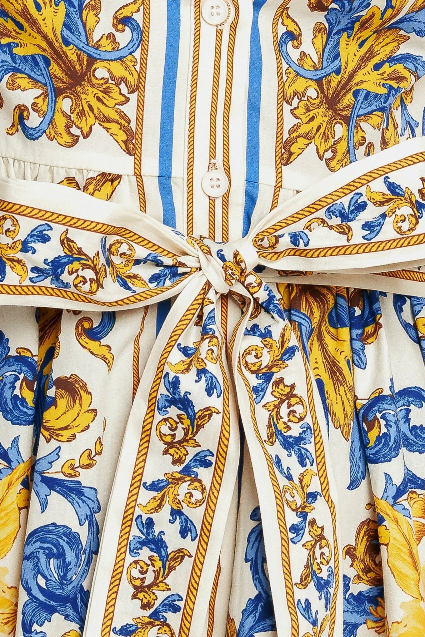 ROYAL CONTRAST PALETTE WOVEN MINI DRESS Flying Tomato