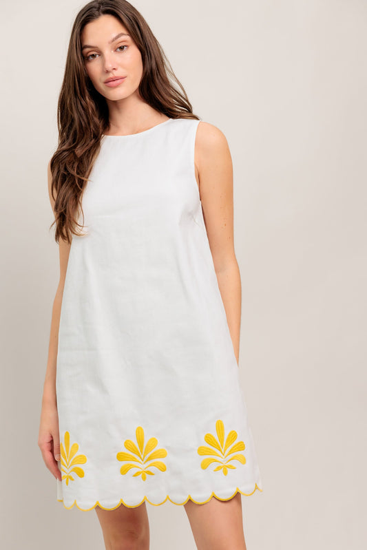 SWEET AS SUNSHINE WOVEN MINI DRESS - Love Salve