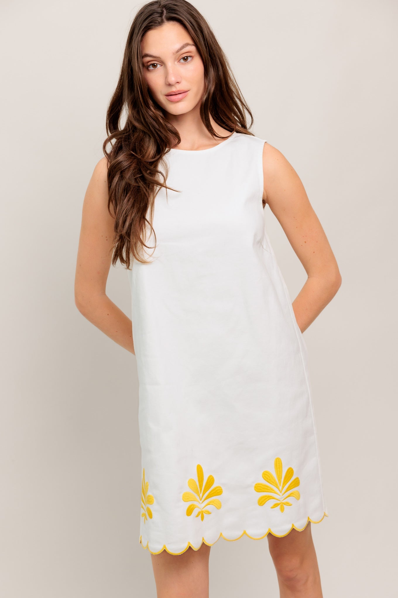 SWEET AS SUNSHINE WOVEN MINI DRESS - Love Salve